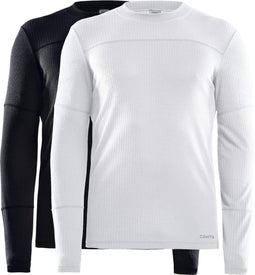 Craft Core - 2-pack Baselayer - Thermoshirt - Slim fit - Zwart/Wit (2 stuks)