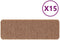 vidaXL - Trapmatten - met - latex - achterkant - Geel - 25x60 - cm