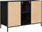 vidaXL - Wastafelkast - met - lades - 90x34,5x60 - cm - zwart - eikenkleurig