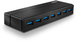 Lindy 43228 - Hub USB - 7x USB 3.2 Gen 1 - Zwart