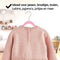 Brixy 50 - Kinder Kledinghangers - Antislip Fluweel - Roze