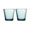 Iittala Kartio Tumbler Glazen Set - Waterglas - Vaatwasbestendig - Zeeblauw - 21 cl - 2 Stuks
