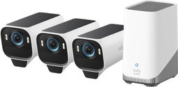 Eufy Cam S3 Pro - Beveiligingscamera - 4K resolutie met nachtzicht - (3-pack)