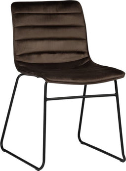 PoleWolf - Ripple stoel - Velvet - Espresso