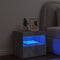 vidaXL - Nachtkastje - met - LED-verlichting - 50x40x45 - cm - betongrijs