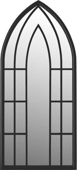 vidaXL - Tuinspiegel - 70x30 - cm - ijzer - zwart