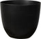 Ter Steege Bloempot - zwart - natuursteen look - D17 x H15 cm - voor binnen/buiten