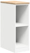 vidaXL - Garagekast - 30x51x85 - cm - massief - grenenhout - wit