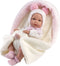 Llorens Babypop Bimba Roze met Slaapzak 35 cm