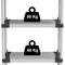 Kunststof plank - TOOD - 3 planken - Belasting 80 kg per plank - 80x40x85 cm - Zwart/grijs