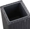 vidaXL - Plantenbak - verhoogd - 30x30x80 - cm - poly - rattan - bruin