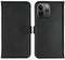 Selencia iPhone 15 Pro Max - Echt Lederen Bookcase - Ruimte voor 3 pasjes - Zwart