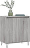 vidaXL - Dressoir - 60x35x70 - cm - bewerkt - hout - grijs - sonoma - eikenkleurig