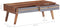 vidaXL - Salontafel - 110x50x40 - cm - massief - hout - grijs