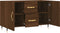 vidaXL - Dressoir - 100x36x60 - cm - bewerkt - hout - bruin - eikenkleur