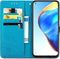 iMoshion Hoesje Geschikt voor Xiaomi Mi 10T Pro / Mi 10T Hoesje Met Pasjeshouder - iMoshion Mandala Bookcase - Turquoise