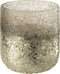 J-Line teelichthouder Gebroken - glas - zilver - extra small