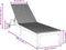 vidaXL - Ligbed - met - Wielen - - - Zwart - Poly - Rattan