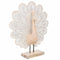 Decoratieve figuren Alexandra House Living Natuurlijk Glas Hout MDF Pauw 53 x 12 x 46 cm