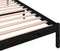 vidaXL - Bedframe - massief - grenenhout - zwart - 100x200 - cm