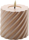 swirl led kaars champagne 10x10cm