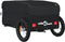 vidaXL - Fietstrailer - 30 - kg - ijzer - zwart