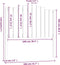 vidaXL - Hoofdbord - 106x4x110 - cm - massief - grenenhout - grijs