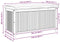 vidaXL - Opbergbox - voor - buiten - 113x50x60,5 - cm - massief - acaciahout