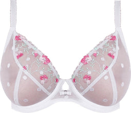 Freya Awakening - Plunge Bra - Borduurwerk met bloemen - Wit - Maat 80E