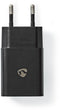 Nedis WCHAC242ABK - USB-wandlader - 2,4 A snel opladen - Zwart