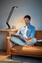 LUCTRA® Table Radial Base LED-bureaulamp - biologisch effectief licht - dimbaar - zwart aluminium