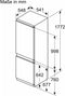 NEFF KI5861SE0 - Integreerbare koel/vriescombinatie N30 - LowFrost 183/84 liter - Eco Air Flow