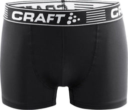 Craft Greatness Boxer 3-Inch - Thermoboxer Heren - Ademend Vochtafdrijvend - Zwart/Wit