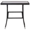 vidaXL - Tuintafel - 80x80x74 - cm - poly - rattan - zwart