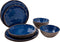 Bo-Camp - Servies - Halo - 12 Stuks - Blauw