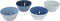 Bo-Camp - Servies - Mix & Match- 16 Stuks - Blauw