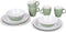 Bo-Camp - Servies - Two-tone - 16 Stuks - Groen