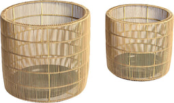 Bo Planter set 2 stuks naturel