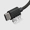 SBS TECABLETISSUETCCK - USB-C Kabel - 1,5 m 60W Gevlochten Zwart