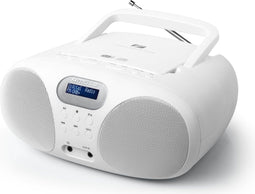 Muse MD-208DBW - DAB+/FM-radio en CD-speler - Compact en draagbaar - Wit