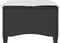 vidaXL - Tuinkrukken - met - kussens - 2 - st - 55x55x36 - cm - poly - rattan - zwart