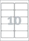 Avery L4744REV-25 - Afneembare Etiketten 96x50,8mm - 250 stuks - Wit