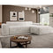 Vals - L-vormige hoekbank - Comfortschuim - Beige - 250 x 183 x 71 cm