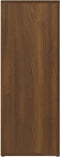 vidaXL - Dressoir - 80x30x80 - cm - bewerkt - hout - bruin - eikenkleur
