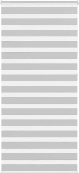 vidaXL - Zebra - rolgordijn - 95x230 - cm - stofbreedte - 90,9 - cm - lichtgrijs
