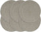 vidaXL - Placemats - 4 - st - rond - 38 - cm - katoen - effen - donkergrijs