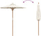 vidaXL - Crème - Witte - Tuinparasol - 180x230 - cm - Bamboe