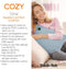 Cozy warmtekussen - Duurzaam & Draadloos - Infrarood - 45x45 cm - Grijs - Grote Batterij