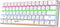 HXSJ V900 - Mechanisch Gaming Toetsenbord - RGB - Blue Switch - 61 Toetsen - QWERTY - Wit