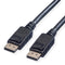 Value DisplayPort Kabel - DP-DP - 2,0m 3840x2160 @60Hz - Zwart